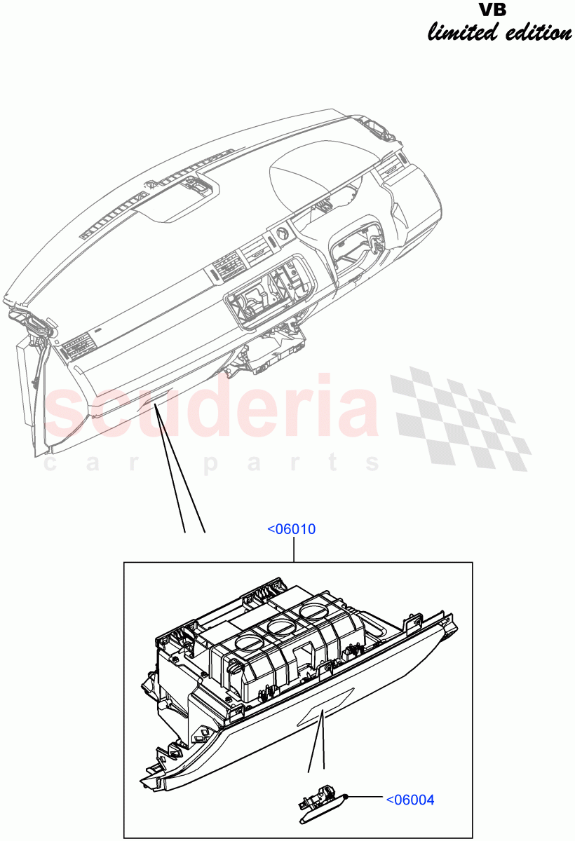 Glove Box(Victoria Beckham Limited Edition,Halewood (UK)) of Land Rover Land Rover Range Rover Evoque (2012-2018) [2.0 Turbo Diesel]