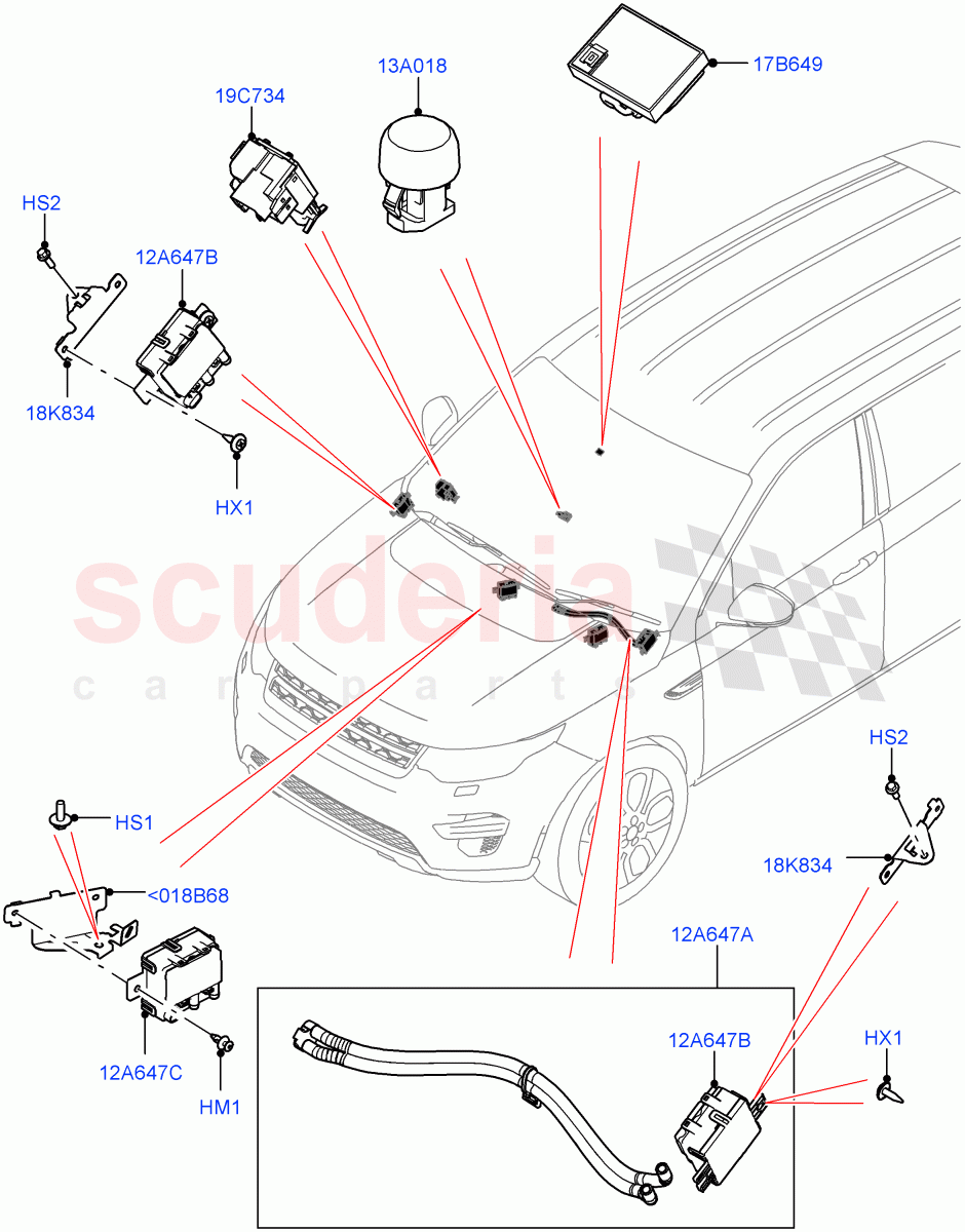 Air Conditioning And Heater Sensors(Halewood (UK))((V)FROMMH000001) of Land Rover Land Rover Range Rover Evoque (2019+) [1.5 I3 Turbo Petrol AJ20P3]