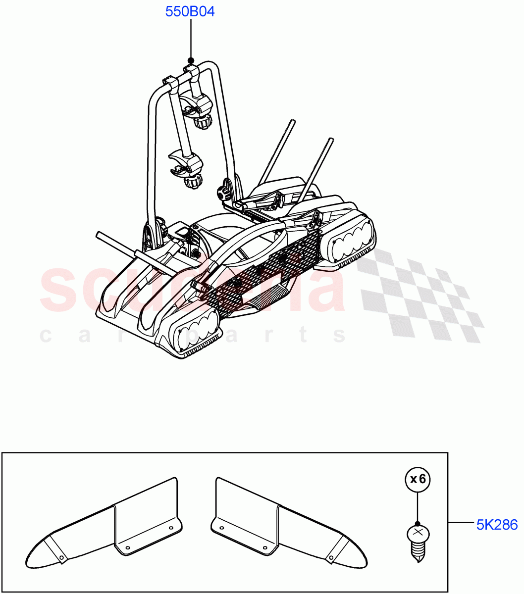 Carriers & Boxes(Bike Carriers) of Land Rover Land Rover Range Rover Velar (2017+) [5.0 OHC SGDI SC V8 Petrol]