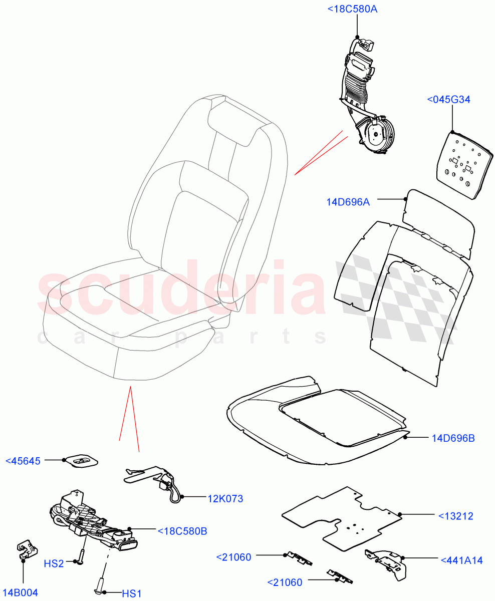 Front Seat Pads/Valances & Heating(Heating)((V)FROMJA000001) of Land Rover Land Rover Range Rover (2012-2021) [3.0 I6 Turbo Petrol AJ20P6]