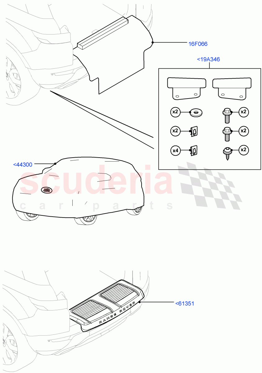 Exterior Body Protection(Accessory)(Halewood (UK),Itatiaia (Brazil)) of Land Rover Land Rover Range Rover Evoque (2012-2018) [2.2 Single Turbo Diesel]