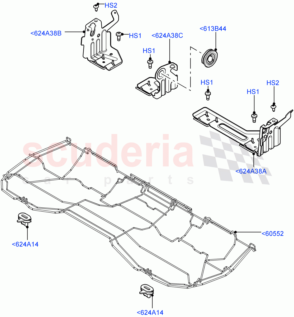 Rear Seat Base (Changsu (China)) ((V) FROMEG000001) of Land Rover Land Rover Range Rover Evoque (2012-2018) [2.2 Single Turbo Diesel]