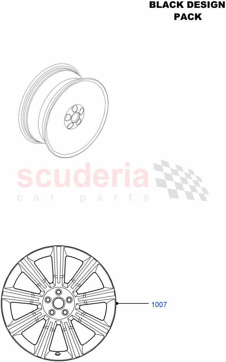 Wheels (Halewood (UK), Black Pack) ((V) FROMDH000001) of Land Rover Land Rover Range Rover Evoque (2012-2018) [2.0 Turbo Petrol AJ200P]