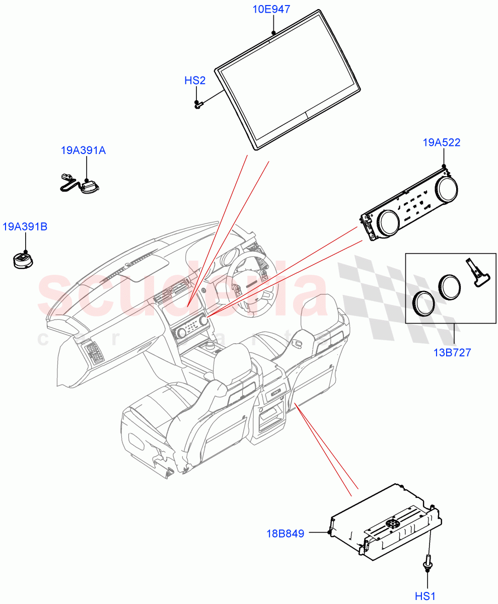 Audio Equipment - Original Fit(Nitra Plant Build)((V)FROMM2000001) of Land Rover Land Rover Discovery 5 (2017+) [3.0 DOHC GDI SC V6 Petrol]