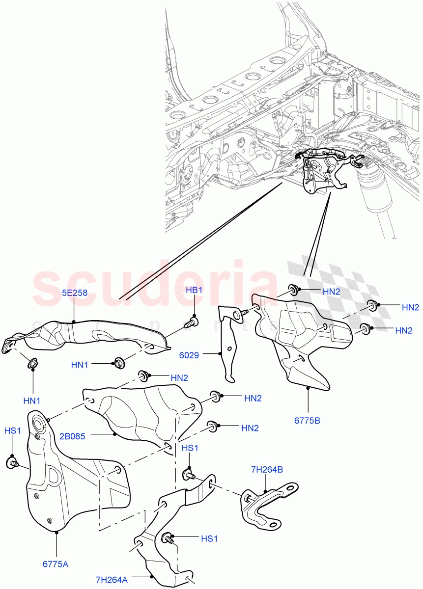 Splash And Heat Shields(Body)((V)FROMAA000001) of Land Rover Land Rover Range Rover Sport (2010-2013) [3.0 Diesel 24V DOHC TC]