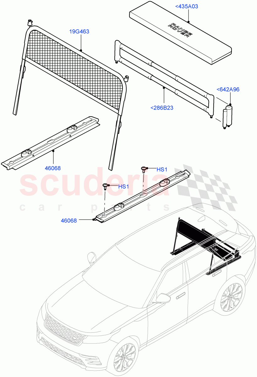 Load Compartment Trim(Floor) of Land Rover Land Rover Range Rover Velar (2017+) [5.0 OHC SGDI SC V8 Petrol]