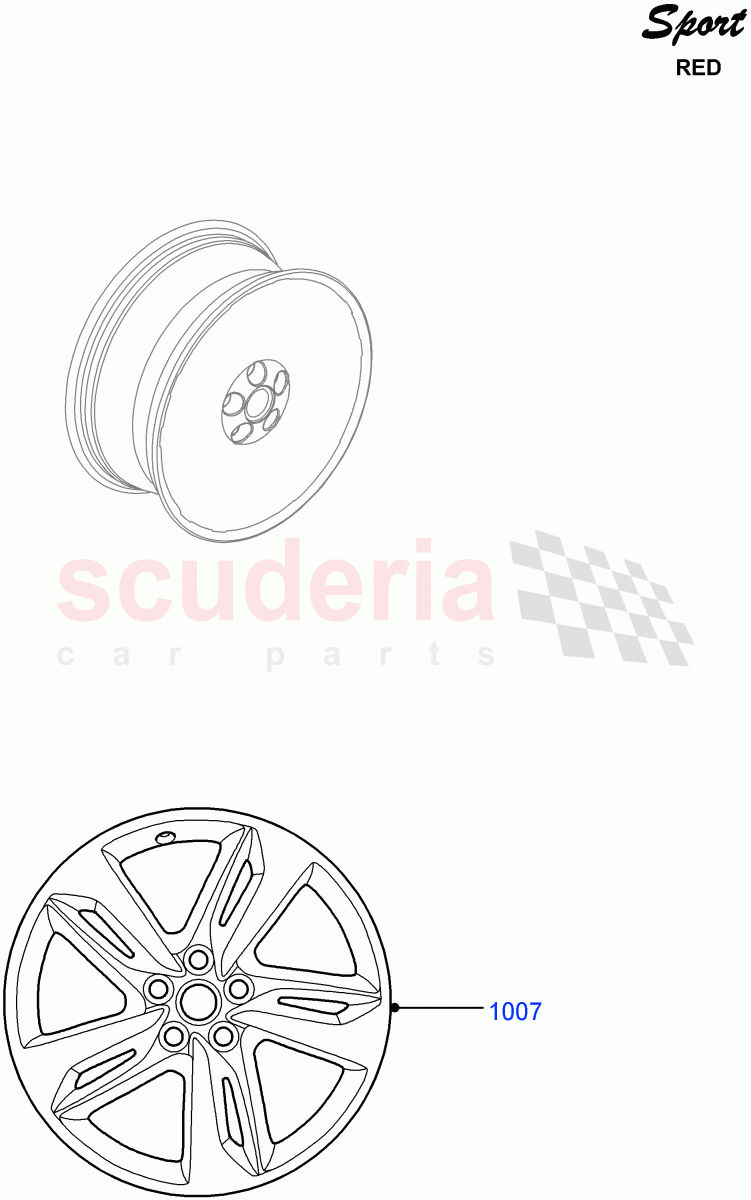 Wheels(Red Sport LE)((V)FROMDA000001) of Land Rover Land Rover Range Rover Sport (2010-2013) [3.0 Diesel 24V DOHC TC]