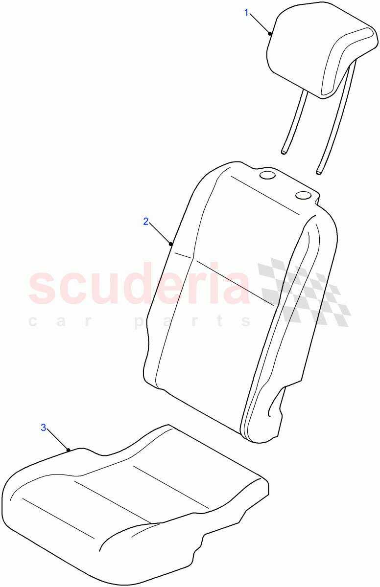 Rear Seat (Station Wagon - 5 Door, Station Wagon - 3 Door) of Land Rover Land Rover Defender (2007-2016)