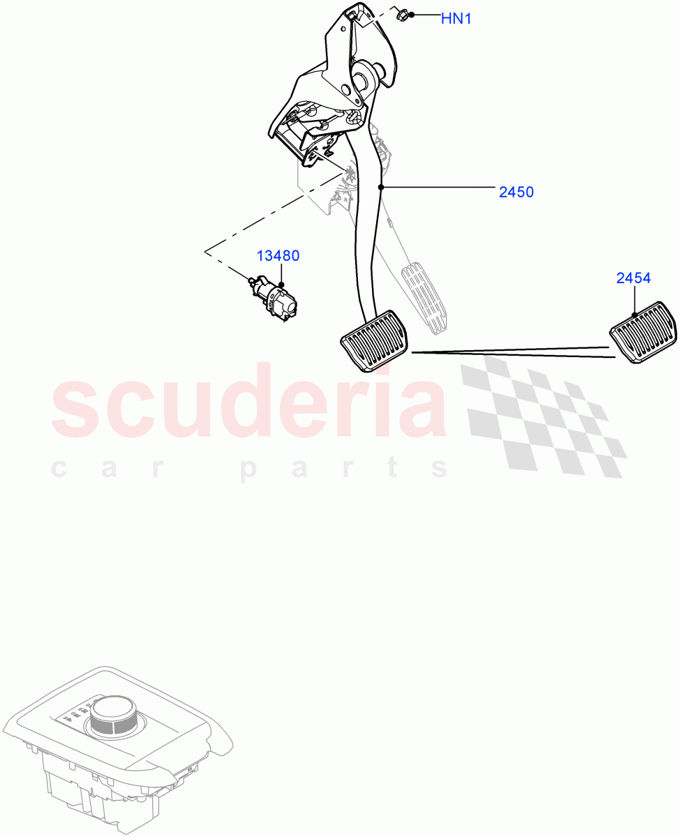 Brake And Clutch Controls(9 Speed Auto AWD,Itatiaia (Brazil))((V)FROMGT000001) of Land Rover Land Rover Discovery Sport (2015+) [2.2 Single Turbo Diesel]