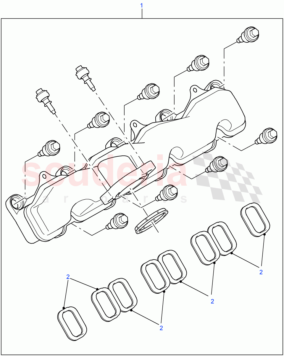 Inlet Manifold(2.4L Duratorq-TDCi HPCR(140PS)-Puma)((V)FROM7A000001,(V)TOBA999999) of Land Rover Land Rover Defender (2007-2016)