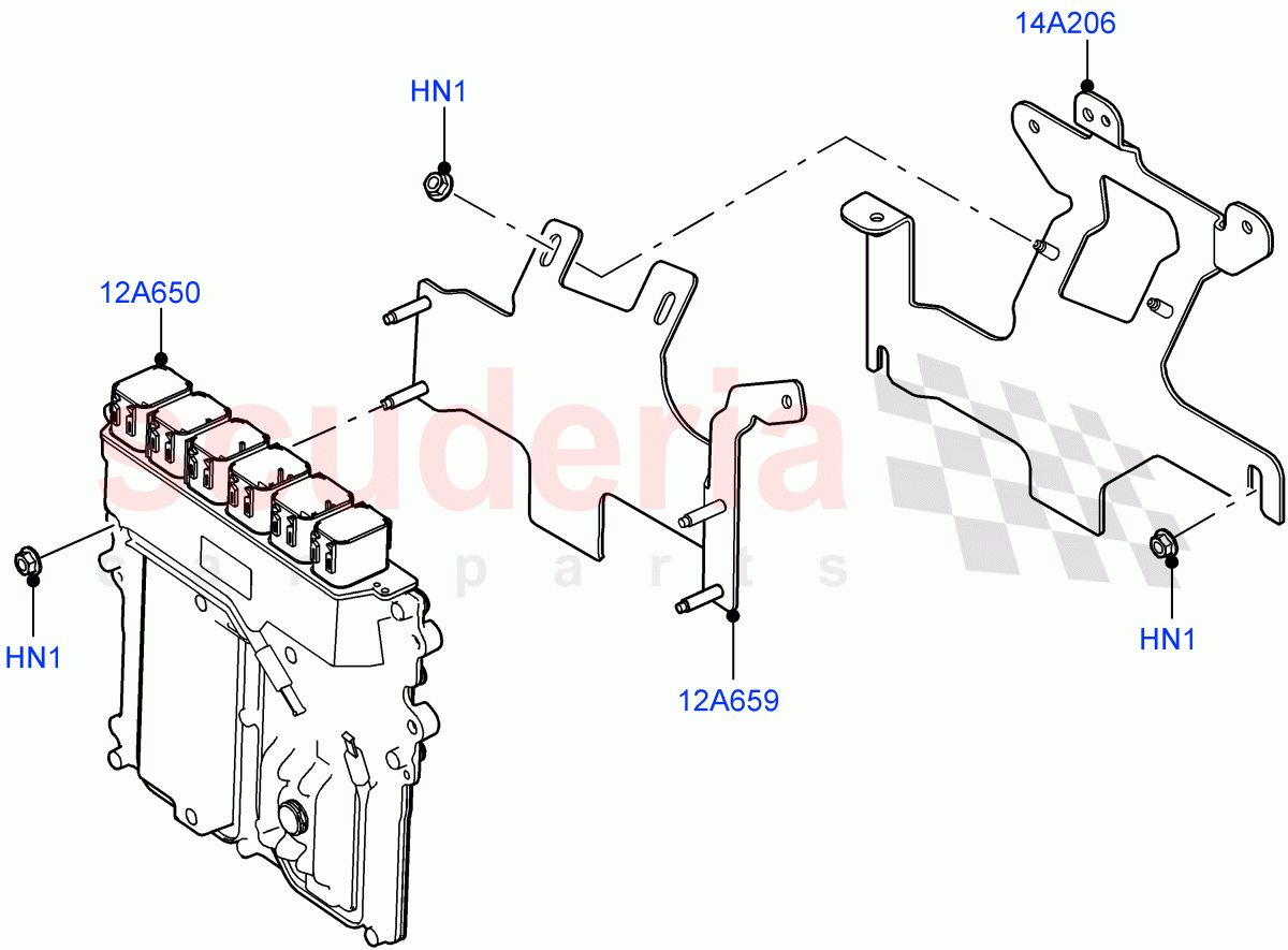 Engine Modules And Sensors (LHD) (3.0L AJ20P6 Petrol High) ((V) FROMMA000001) of Land Rover Land Rover Range Rover Velar (2017+) [3.0 I6 Turbo Petrol AJ20P6]