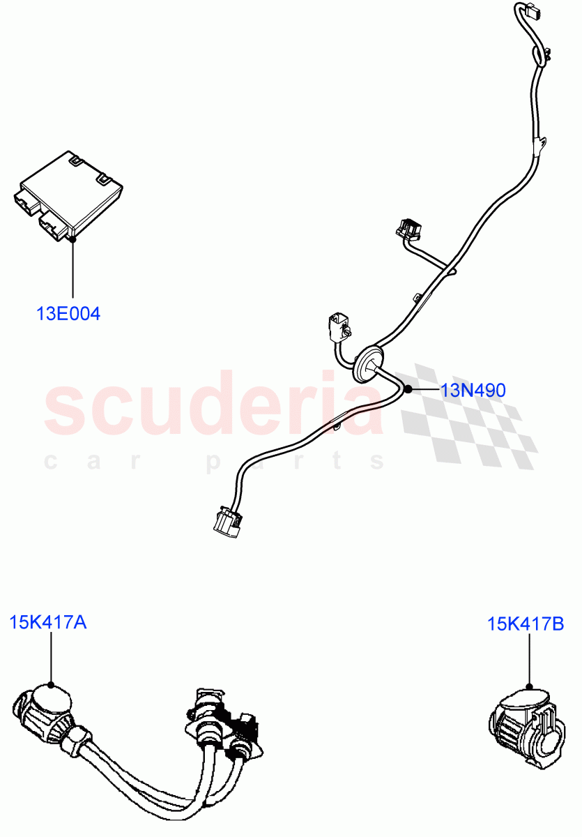 Towing Electrics(Accessory)(Halewood (UK)) of Land Rover Land Rover Range Rover Evoque (2019+) [2.0 Turbo Diesel AJ21D4]