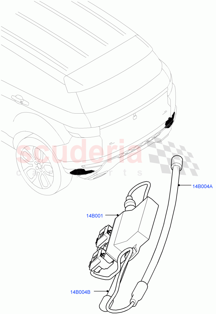 Vehicle Modules And Sensors(Gesture Tailgate System)(Itatiaia (Brazil))((V)FROMGT000001) of Land Rover Land Rover Range Rover Evoque (2012-2018) [2.0 Turbo Diesel]