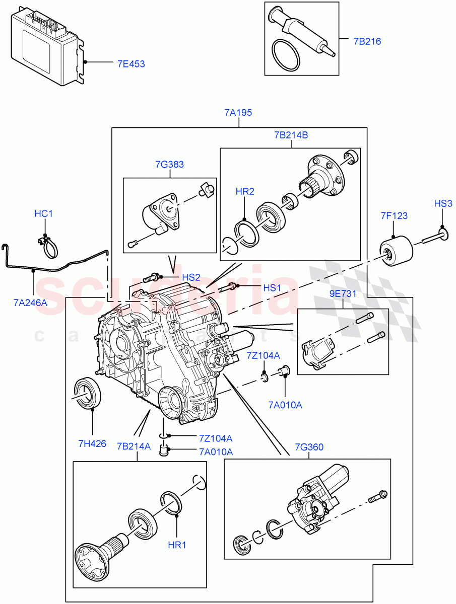 Transfer Drive Case(6 Speed Man ZF S6-53,6 Speed Auto ZF 6HP26 Steptronic)((V)TO9A999999) of Land Rover Land Rover Range Rover Sport (2005-2009) [4.4 AJ Petrol V8]