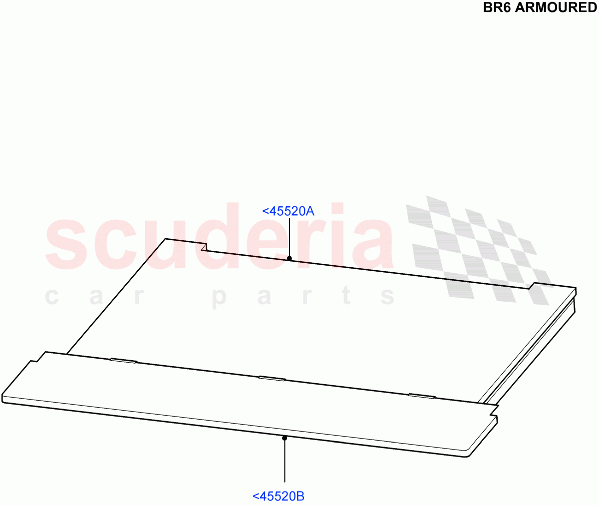 Load Compartment Trim(With B6 Level Armouring)((V)FROMAA000001) of Land Rover Land Rover Discovery 4 (2010-2016) [5.0 OHC SGDI NA V8 Petrol]