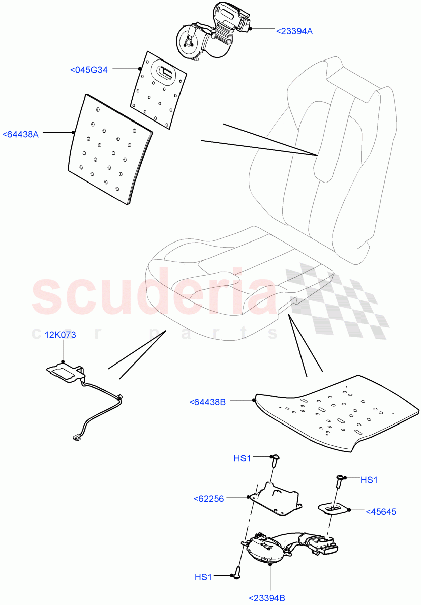 Front Seat Pads/Valances & Heating(Changsu (China))((V)FROMEG000001) of Land Rover Land Rover Range Rover Evoque (2012-2018) [2.0 Turbo Petrol GTDI]