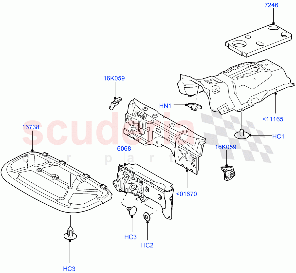 Insulators - Front ((V) FROMAA000001) of Land Rover Land Rover Range Rover Sport (2010-2013) [3.0 Diesel 24V DOHC TC]