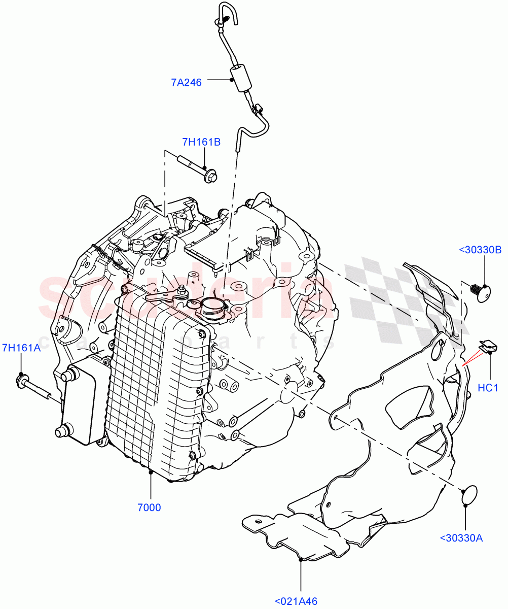 Auto Trans Assy & Speedometer Drive(2.0L AJ20P4 Petrol Mid PTA,9 Speed Auto Trans 9HP50,Changsu (China))((V)FROMKG006088) of Land Rover Land Rover Discovery Sport (2015+) [2.0 Turbo Petrol AJ200P]