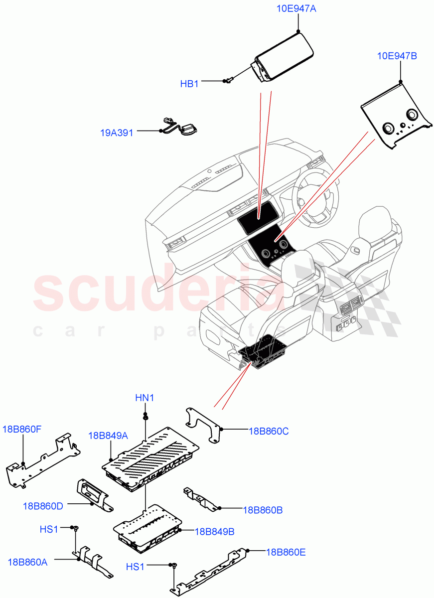 Audio Equipment - Original Fit ((V) TOLA999999) of Land Rover Land Rover Range Rover Velar (2017+) [2.0 Turbo Diesel AJ21D4]