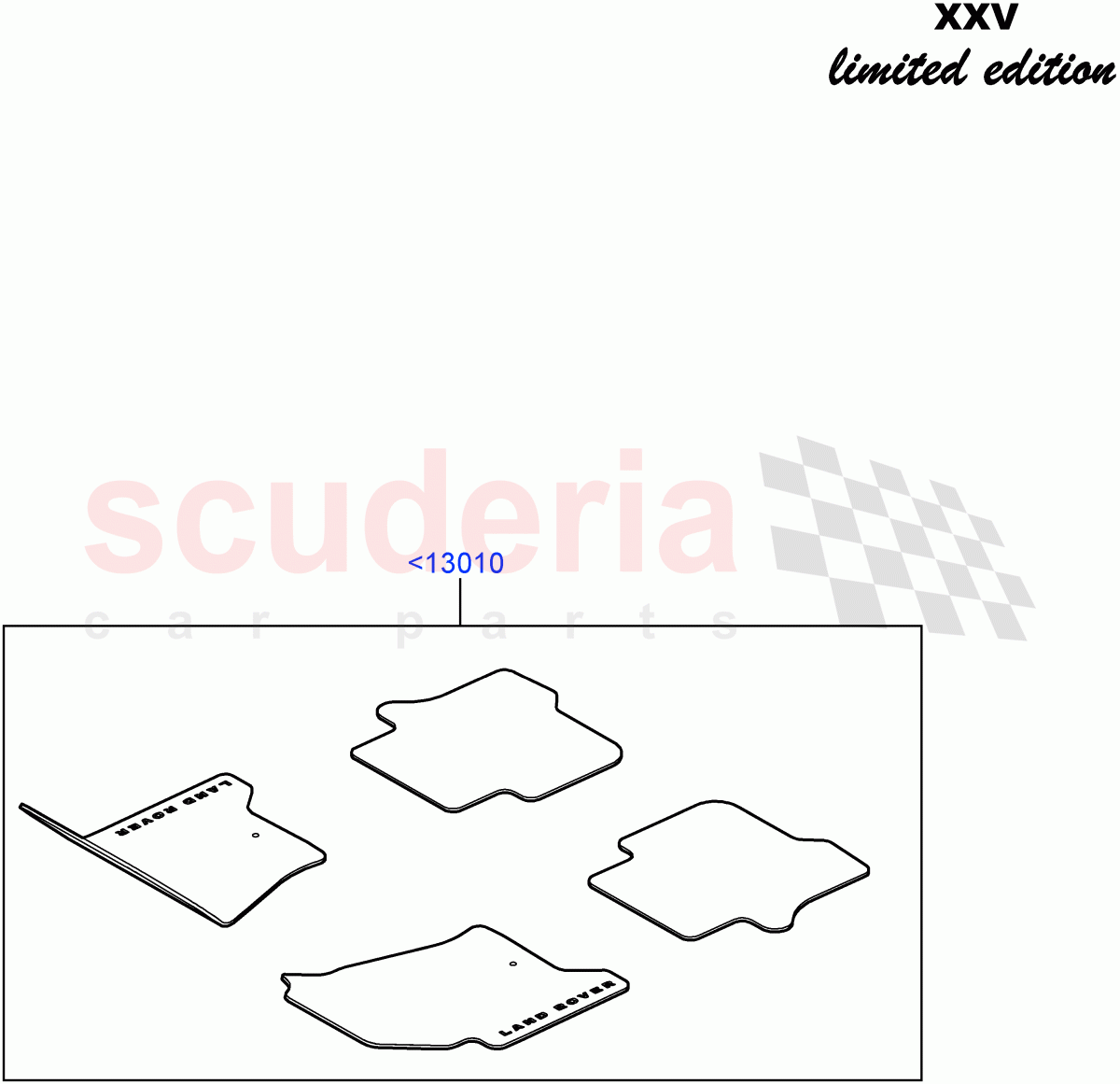 Floor Trim(XXV Anniversary LE)((V)FROMEA000001) of Land Rover Land Rover Discovery 4 (2010-2016) [2.7 Diesel V6]