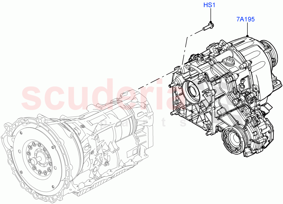 Transfer Drive Case(Nitra Plant Build)(With 2 Spd Trans Case With Ctl Trac)((V)FROMM2000001) of Land Rover Land Rover Discovery 5 (2017+) [3.0 DOHC GDI SC V6 Petrol]