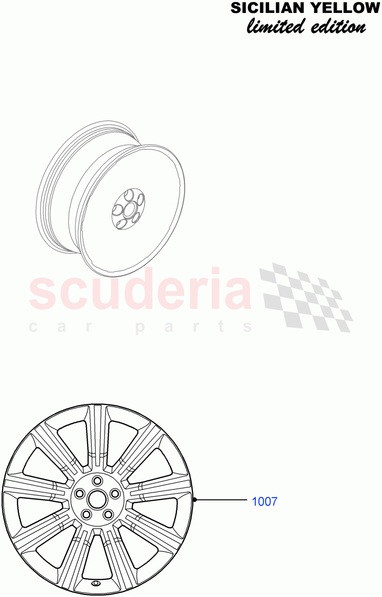 Wheels (Sicilian Yellow Limited Edition, Halewood (UK)) ((V) FROMDH000001) of Land Rover Land Rover Range Rover Evoque (2012-2018) [2.2 Single Turbo Diesel]