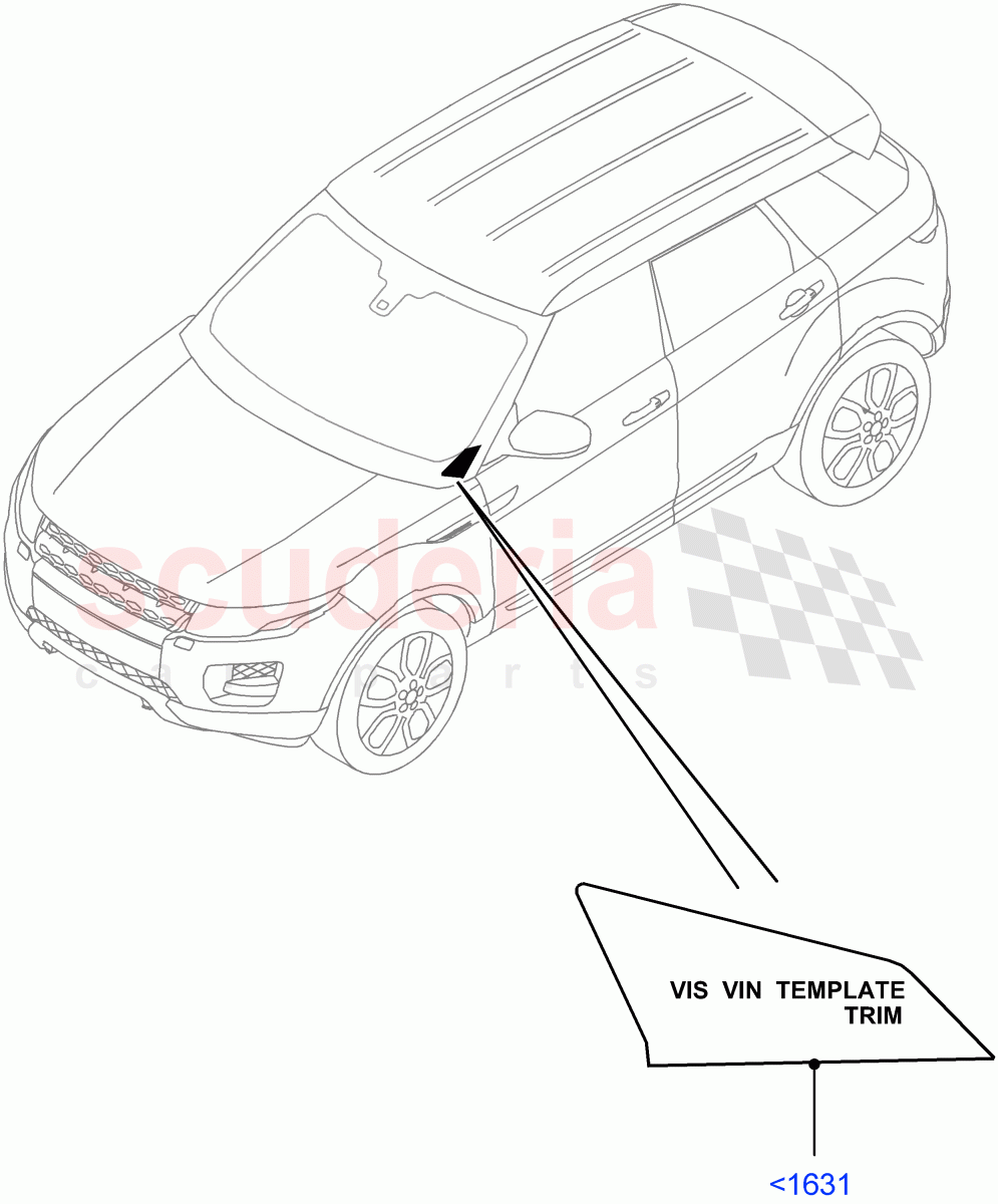 Labels(Windscreen)(Itatiaia (Brazil))((V)FROMGT000001) of Land Rover Land Rover Range Rover Evoque (2012-2018) [2.2 Single Turbo Diesel]