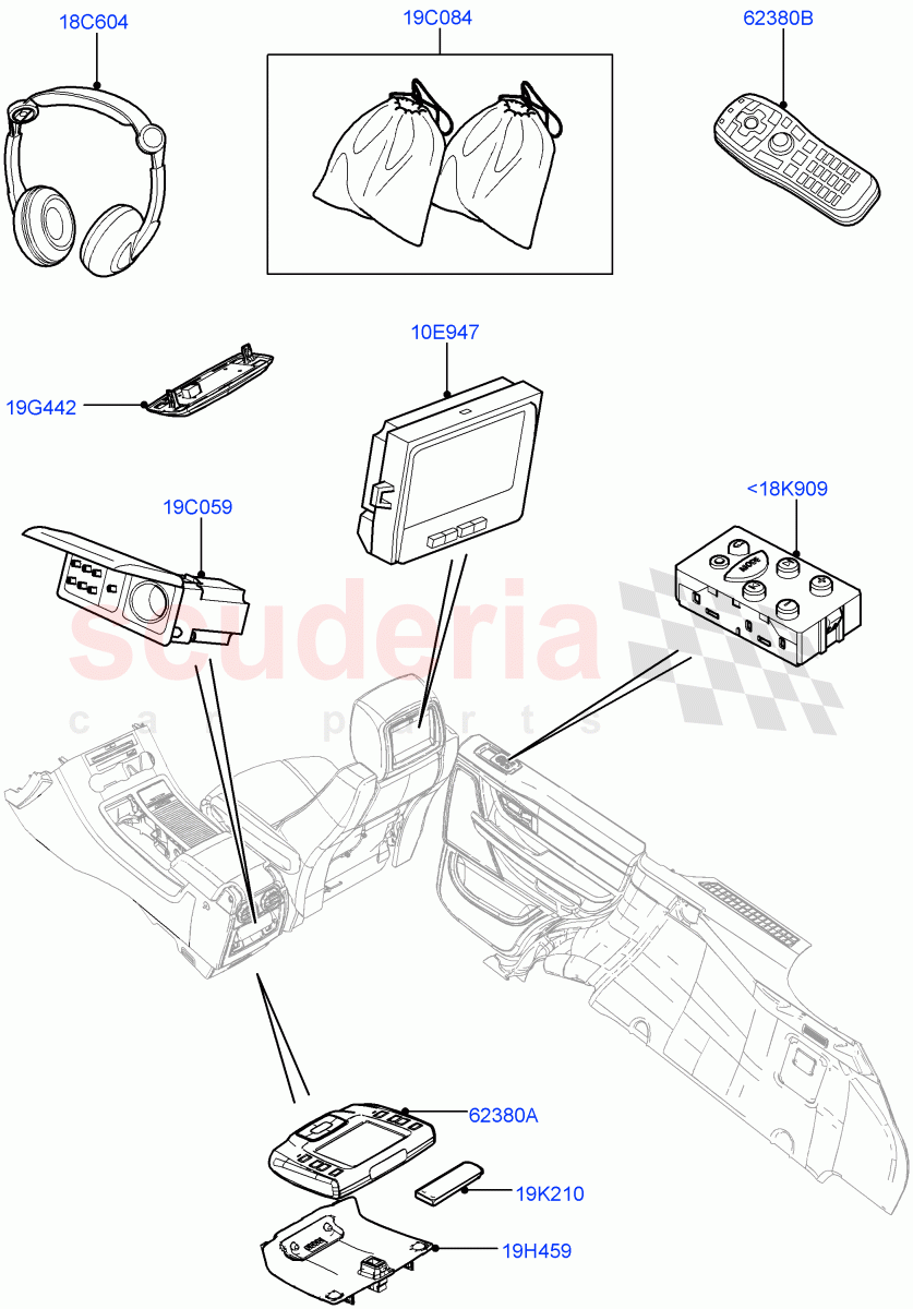Family Entertainment System (Rear Seat) ((V) FROMAA000001) of Land Rover Land Rover Range Rover Sport (2010-2013) [3.6 V8 32V DOHC EFI Diesel]