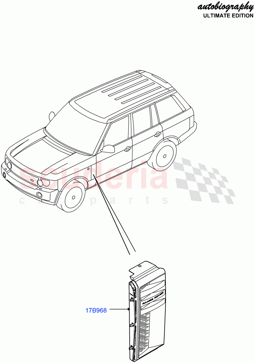 Dash Panel And Front Fenders(Autobiography Ultimate Edition)((V)FROMBA344356) of Land Rover Land Rover Range Rover (2010-2012) [3.6 V8 32V DOHC EFI Diesel]