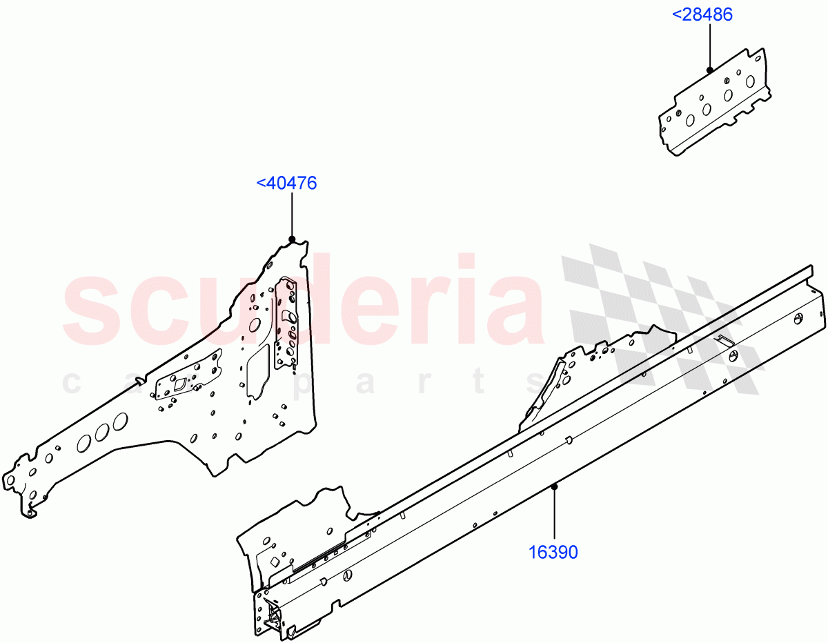 Side Panels - Inner(Inner - Front) of Land Rover Land Rover Defender (2020+) [2.0 Turbo Diesel]