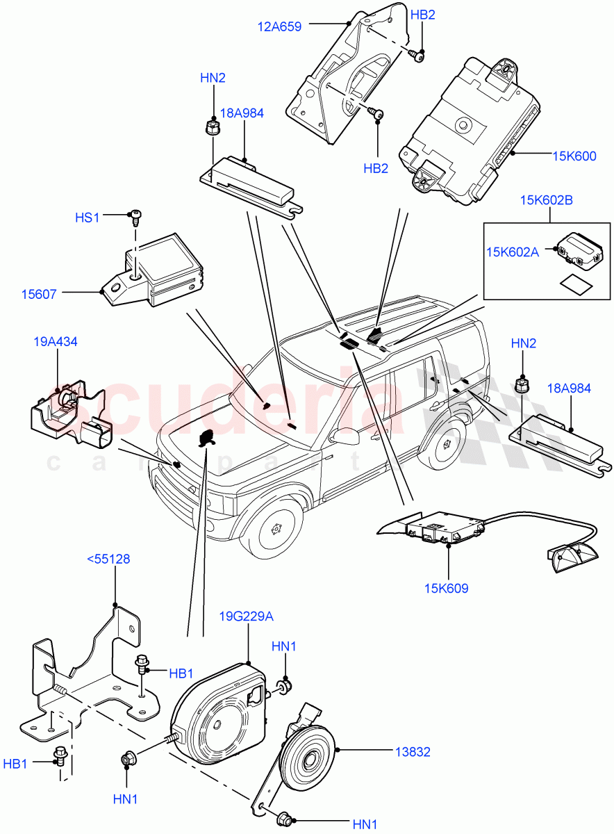 Anti-Theft Alarm Systems ((V) FROMAA000001) of Land Rover Land Rover Discovery 4 (2010-2016) [3.0 Diesel 24V DOHC TC]