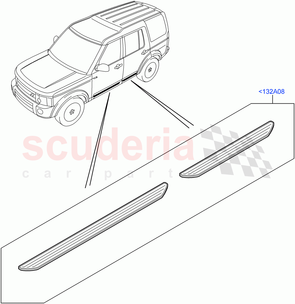 Door Sill Protection(Accessory)((V)FROMAA000001) of Land Rover Land Rover Discovery 4 (2010-2016) [2.7 Diesel V6]