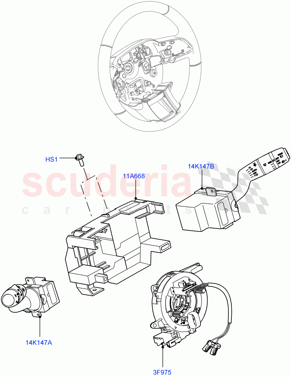 Switches(Steering Column)(Halewood (UK)) of Land Rover Land Rover Range Rover Evoque (2012-2018) [2.0 Turbo Diesel]