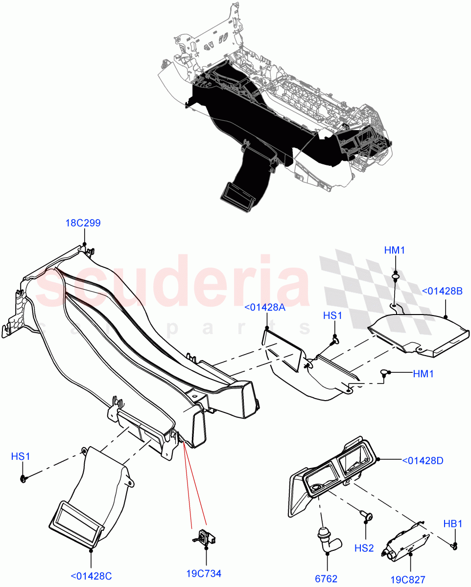 Air Vents, Louvres And Ducts (Center Console) of Land Rover Land Rover Range Rover (2022+) [4.4 V8 Turbo Petrol NC10]
