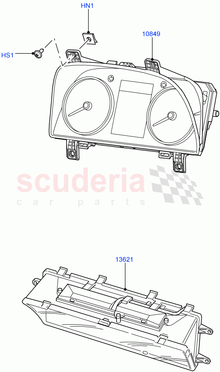 Instrument Cluster((V)FROMAA000001) of Land Rover Land Rover Discovery 4 (2010-2016) [3.0 DOHC GDI SC V6 Petrol]