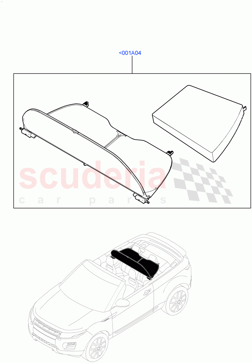 Touring Accessories(Windstop Kit)(2 Door Convertible,Halewood (UK))((V)FROMGH000001) of Land Rover Land Rover Range Rover Evoque (2012-2018) [2.2 Single Turbo Diesel]