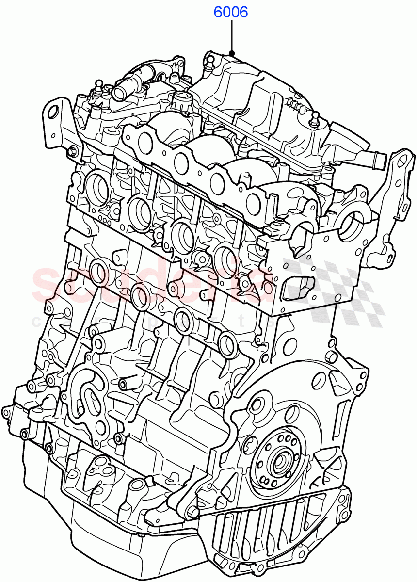 Service Engine And Short Block(2.2L CR DI 16V Diesel,2.2L DOHC EFI TC DW12) of Land Rover Land Rover Discovery Sport (2015+) [2.2 Single Turbo Diesel]