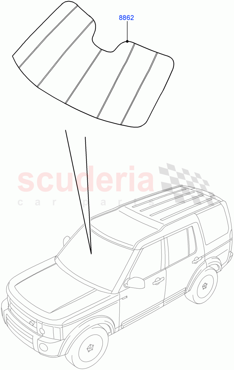 Sun Blinds(Accessory)((V)FROMAA000001) of Land Rover Land Rover Discovery 4 (2010-2016) [2.7 Diesel V6]