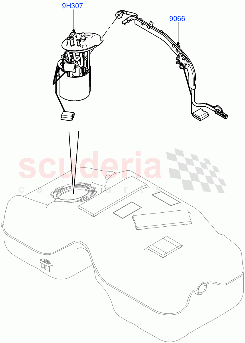 Fuel Pump And Sender Unit(2.2L CR DI 16V Diesel) of Land Rover Land Rover Discovery Sport (2015+) [2.2 Single Turbo Diesel]