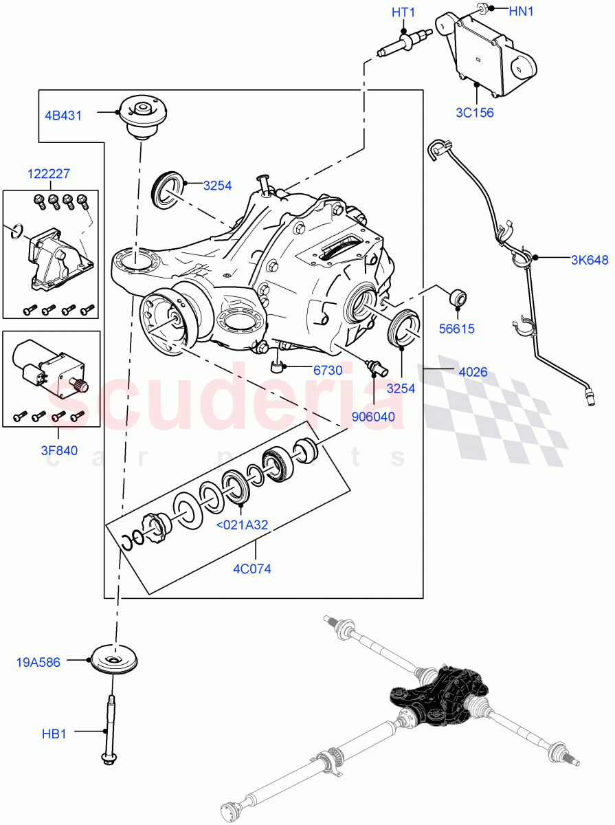 Rear Axle(5.0L P AJ133 DOHC CDA S/C Enhanced)((V)FROMKA000001) of Land Rover Land Rover Range Rover Velar (2017+) [3.0 DOHC GDI SC V6 Petrol]