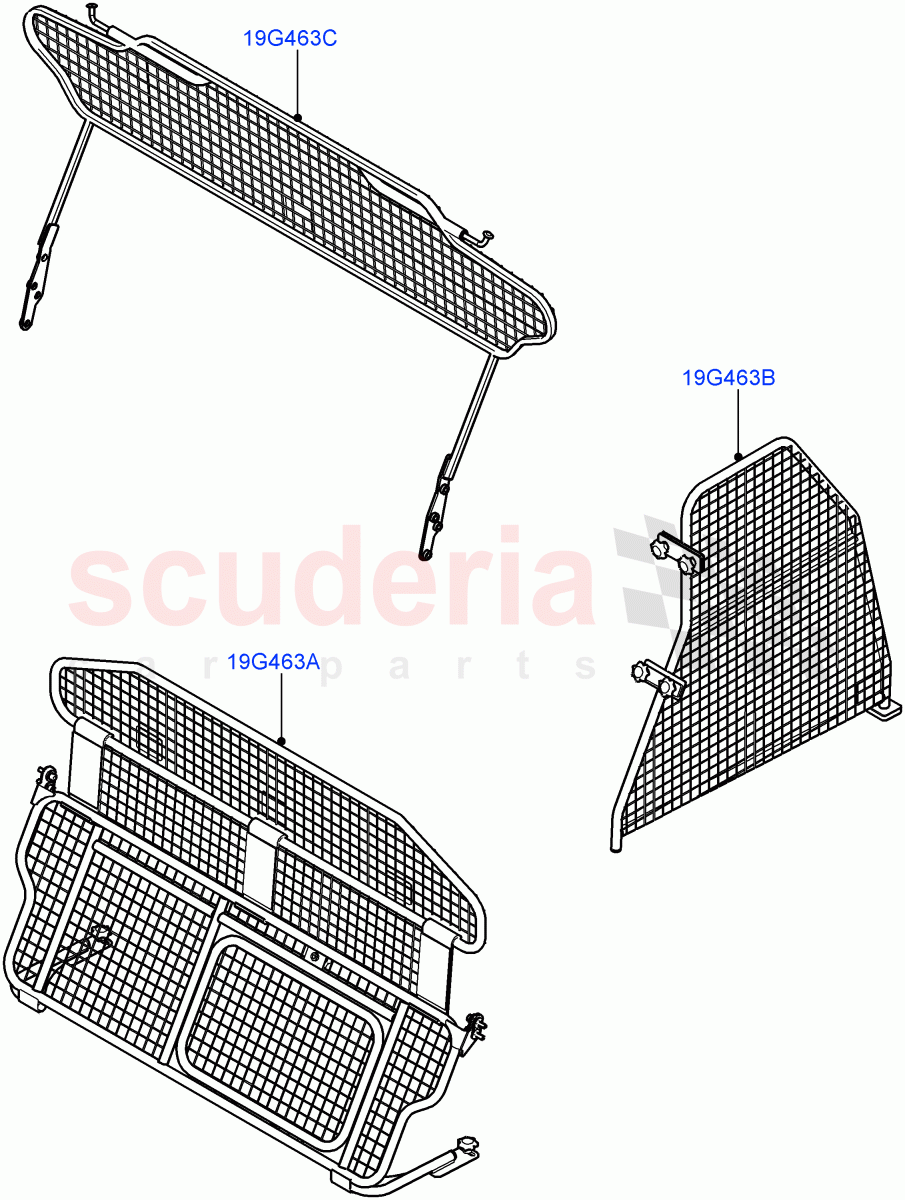 Cargo Barrier of Land Rover Land Rover Range Rover Velar (2017+) [3.0 DOHC GDI SC V6 Petrol]