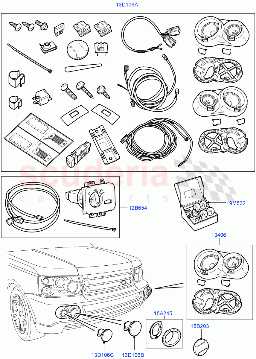 Accessory - Electrical Kit(Accessory)((V)TO9A999999) of Land Rover Land Rover Range Rover Sport (2005-2009) [2.7 Diesel V6]