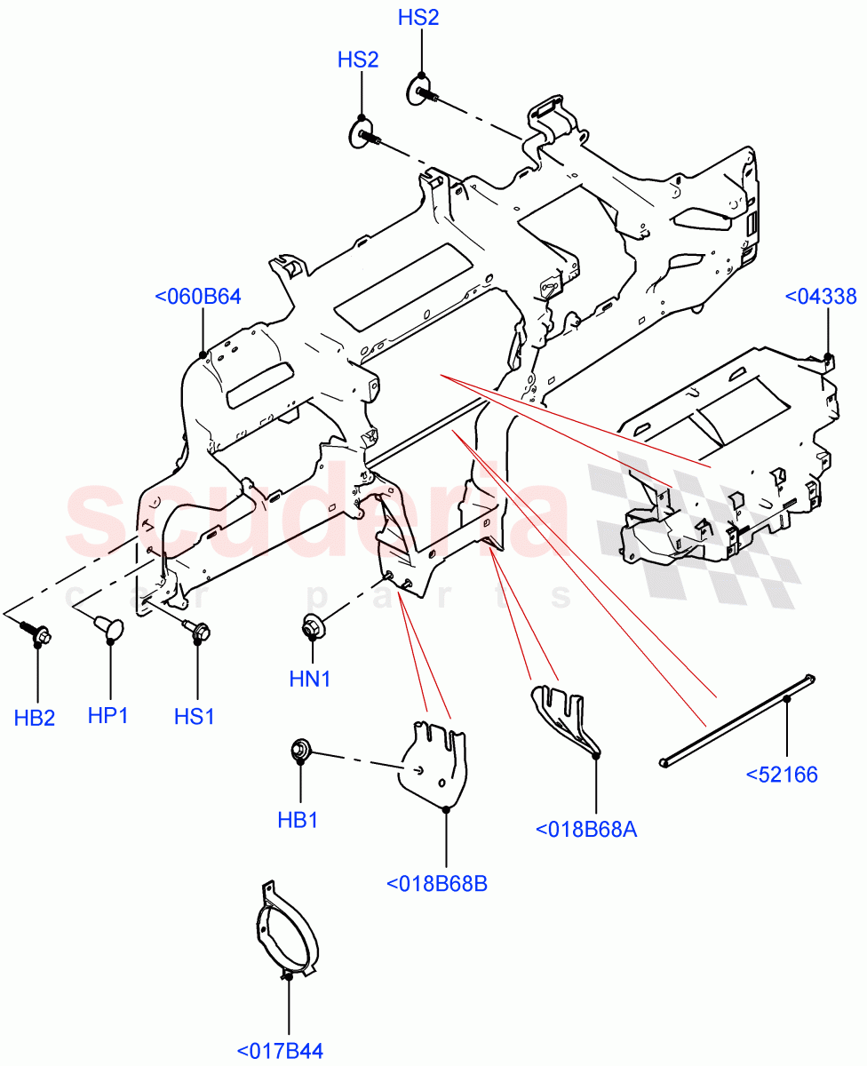 Instrument Panel(Internal Components)(Itatiaia (Brazil))((V)FROMLT000001) of Land Rover Land Rover Discovery Sport (2015+) [1.5 I3 Turbo Petrol AJ20P3]