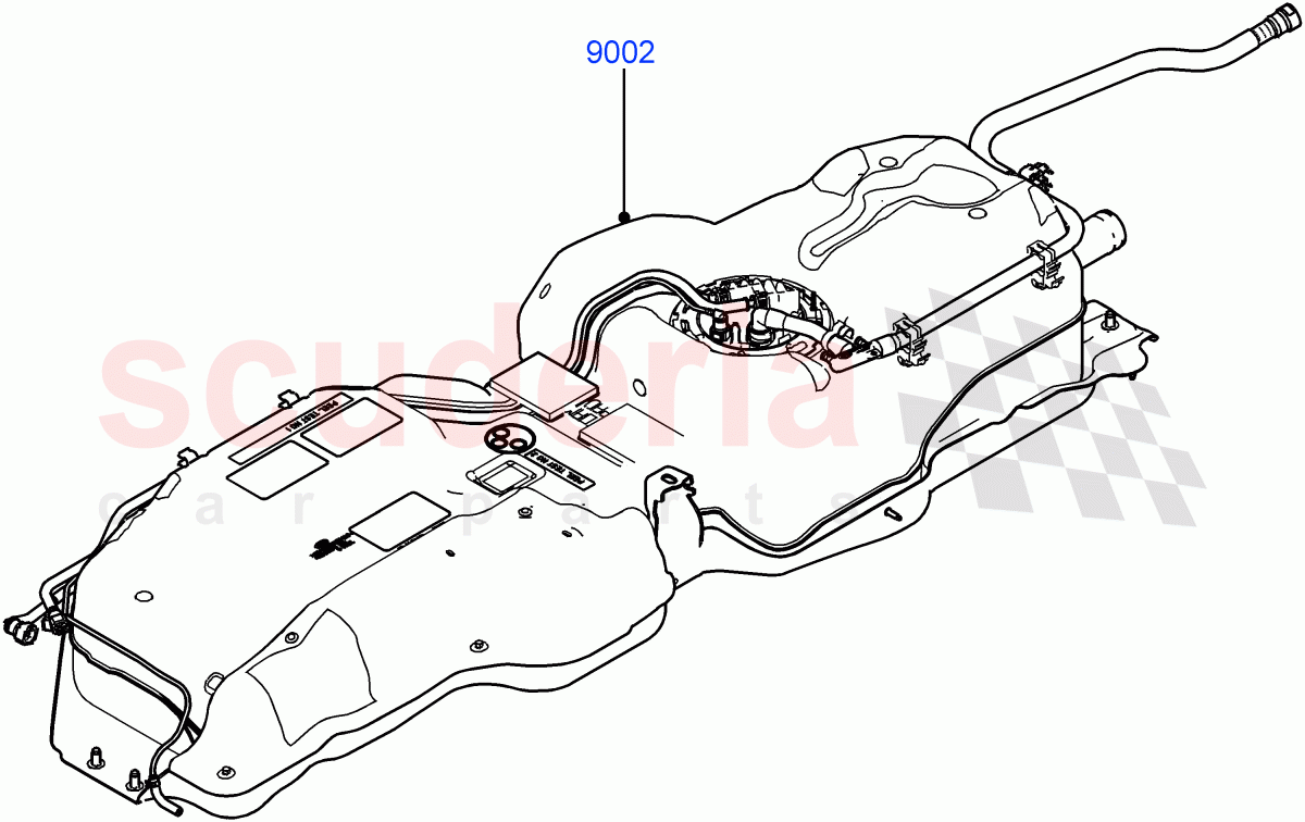 Fuel Tank & Related Parts(New Tank Assembly To Retro - Fit 2010MY Fuel Tank To Pre 10MY Vehicles)(Lion Diesel 2.7 V6 (140KW)) of Land Rover Land Rover Discovery 4 (2010-2016) [2.7 Diesel V6]