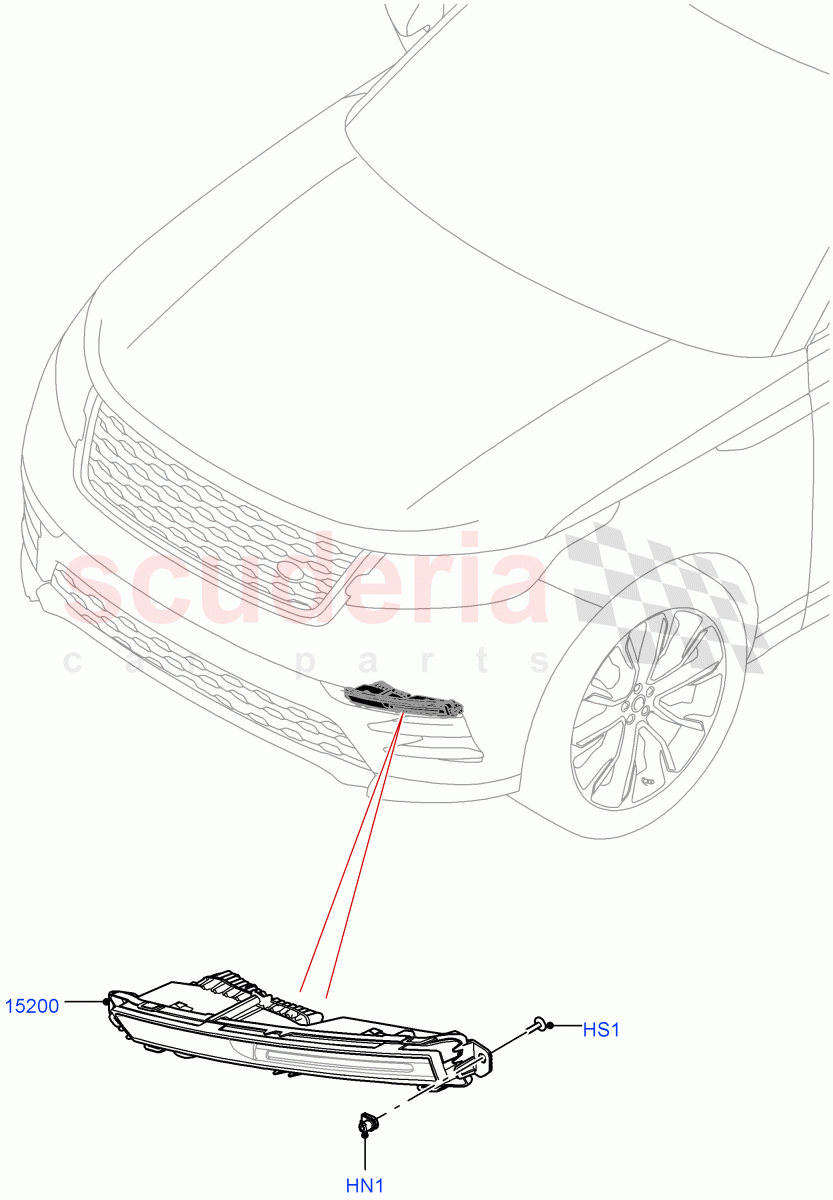 Front Fog Lamps(With Front Fog Lamps) of Land Rover Land Rover Range Rover Velar (2017+) [3.0 I6 Turbo Petrol AJ20P6]