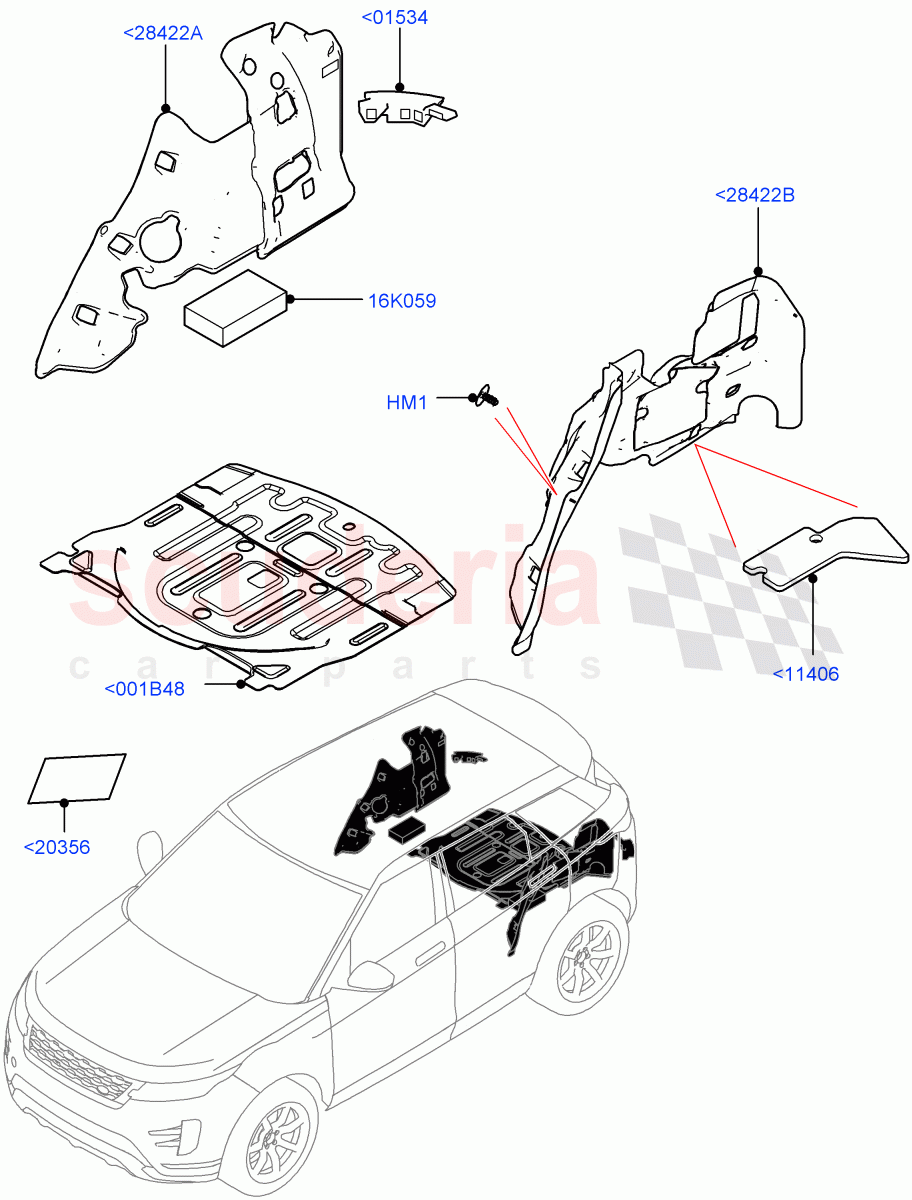 Insulators - Rear (Itatiaia (Brazil)) of Land Rover Land Rover Range Rover Evoque (2019+) [2.0 Turbo Diesel AJ21D4]