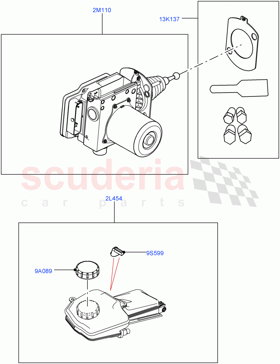 Brake And ABS Pump (1.5L AJ20P3 Petrol High PHEV, Halewood (UK)) ((V) FROMLH000001, (V) TOLH999999) of Land Rover Land Rover Discovery Sport (2015+) [2.2 Single Turbo Diesel]
