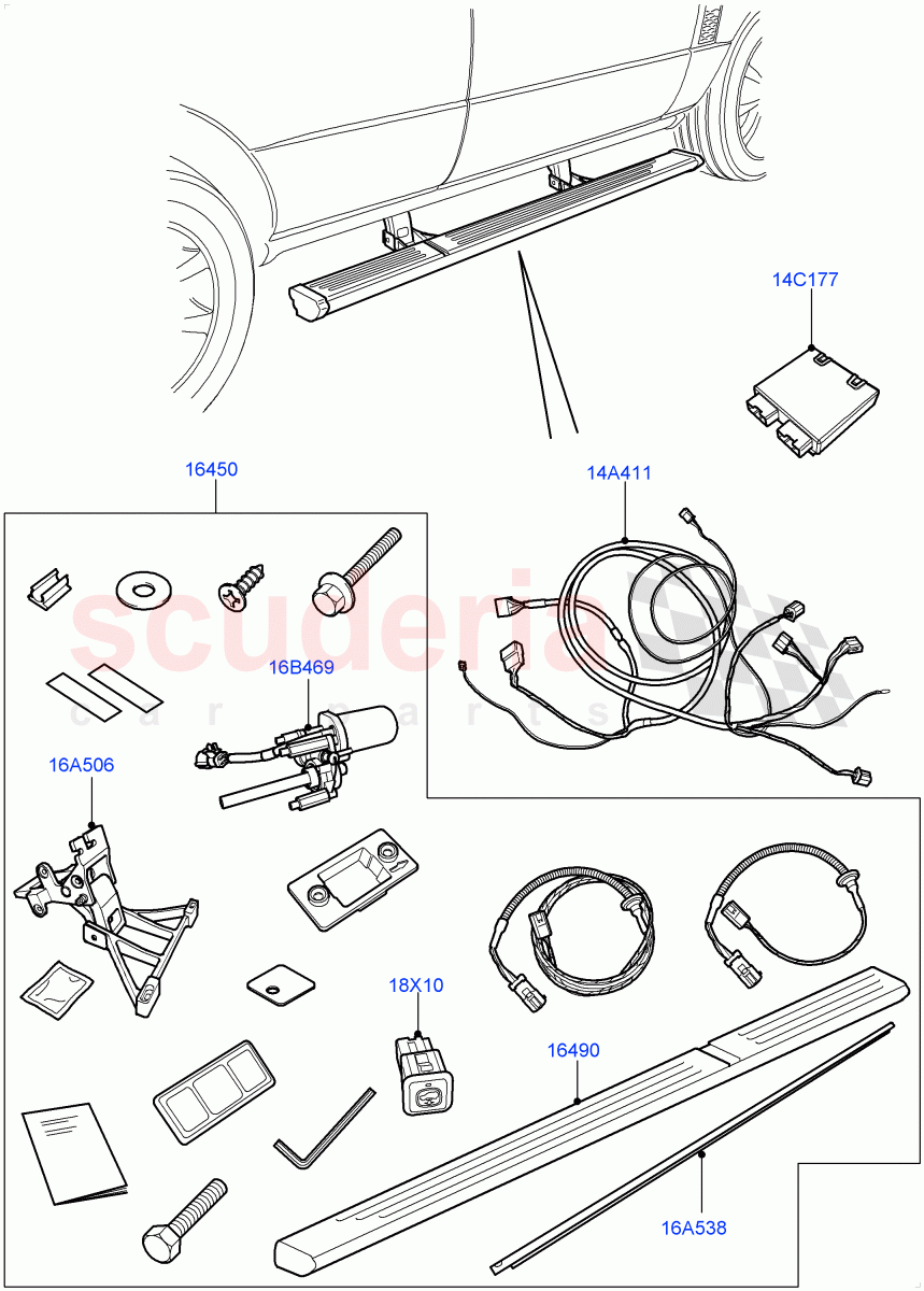 Lower Body Guards And Shields(Accessory)(With Power Deployable Running Board)((V)FROMAA000001) of Land Rover Land Rover Range Rover (2010-2012) [3.6 V8 32V DOHC EFI Diesel]