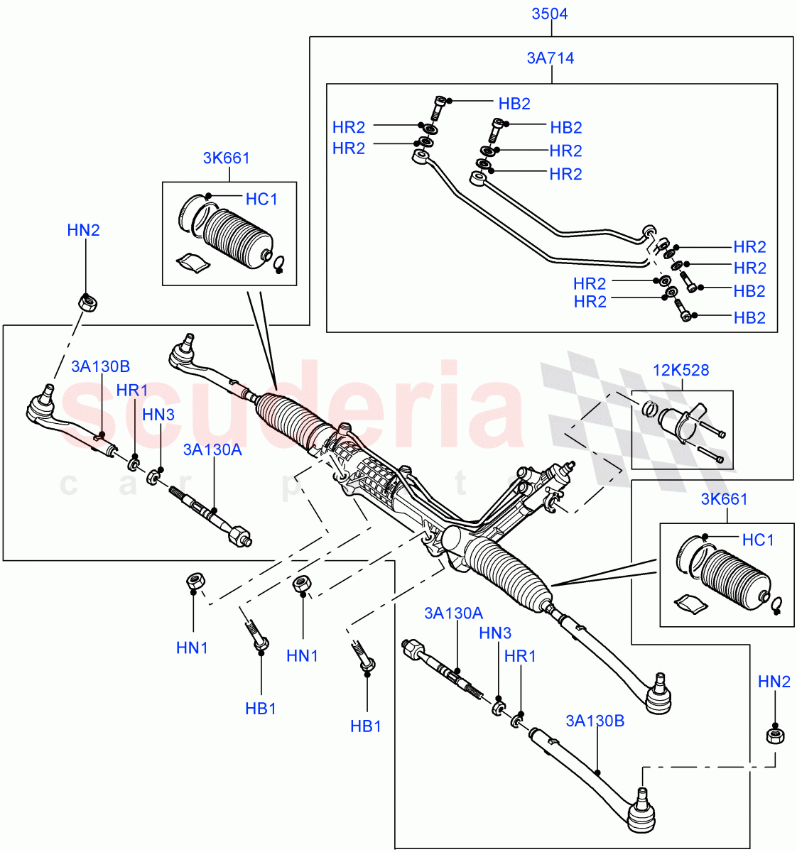 Steering Gear((V)FROMAA000001) of Land Rover Land Rover Range Rover (2010-2012) [5.0 OHC SGDI NA V8 Petrol]