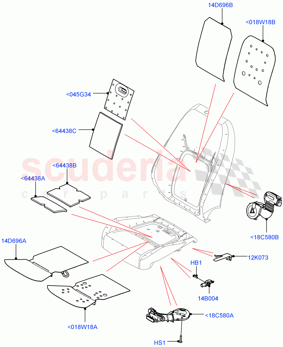 Front Seat Pads/Valances & Heating(Heating)(Short Wheelbase,Standard Wheelbase) of Land Rover Land Rover Defender (2020+) [5.0 OHC SGDI SC V8 Petrol]